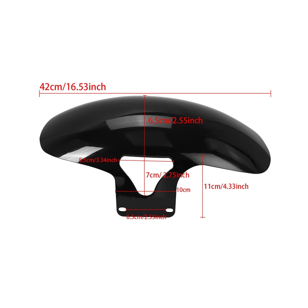 Voodoo Cycle House Custom Motorcycle Gloss Black Front Fender For Harley Softail M8 Fatboy FLFBS FLFB 2018-2022