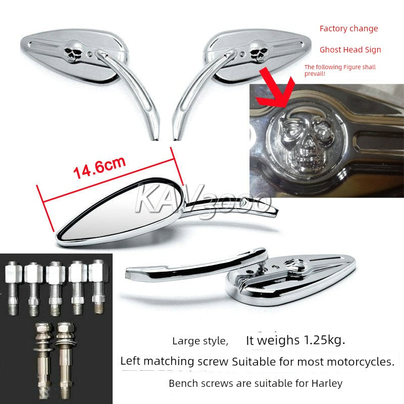Voodoo Cycle House Custom Mirrors Chrome / Black