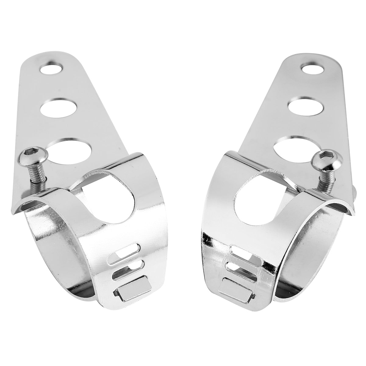 Voodoo Cycle House Custom Headlight Mount Bracket For Harley-Davidson & Custom Applications using
35-43mm Fork Tubes