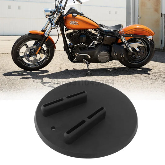 Voodoo Cycle House Motorcycle Foot Kickstand Pad Plate Base Coaster Puck