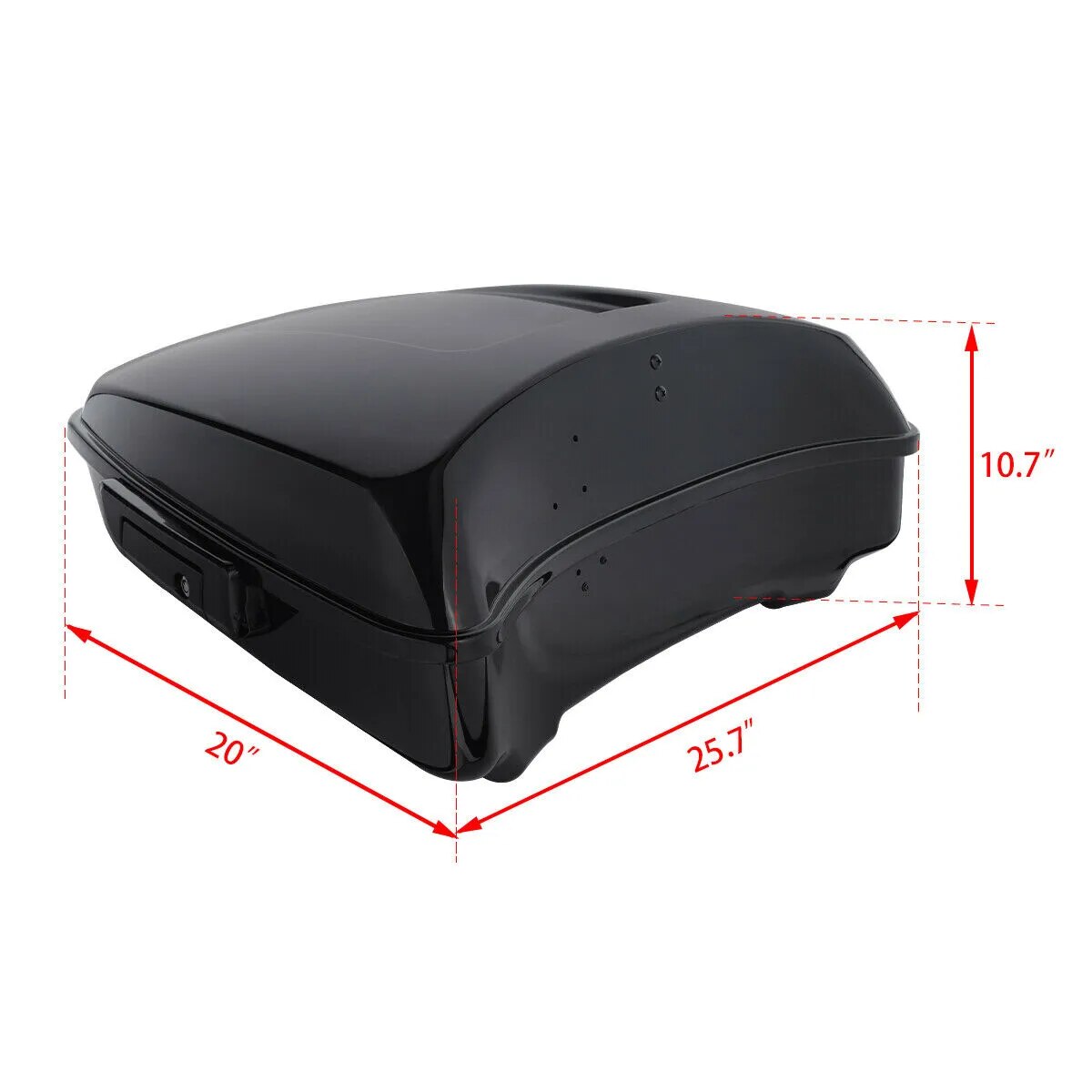 Voodoo Cycle House Tour Pack & Mounting Plate For Harley-Davidson Softail Heritage Classic 2018-UP Deluxe FLDE 2018-UP