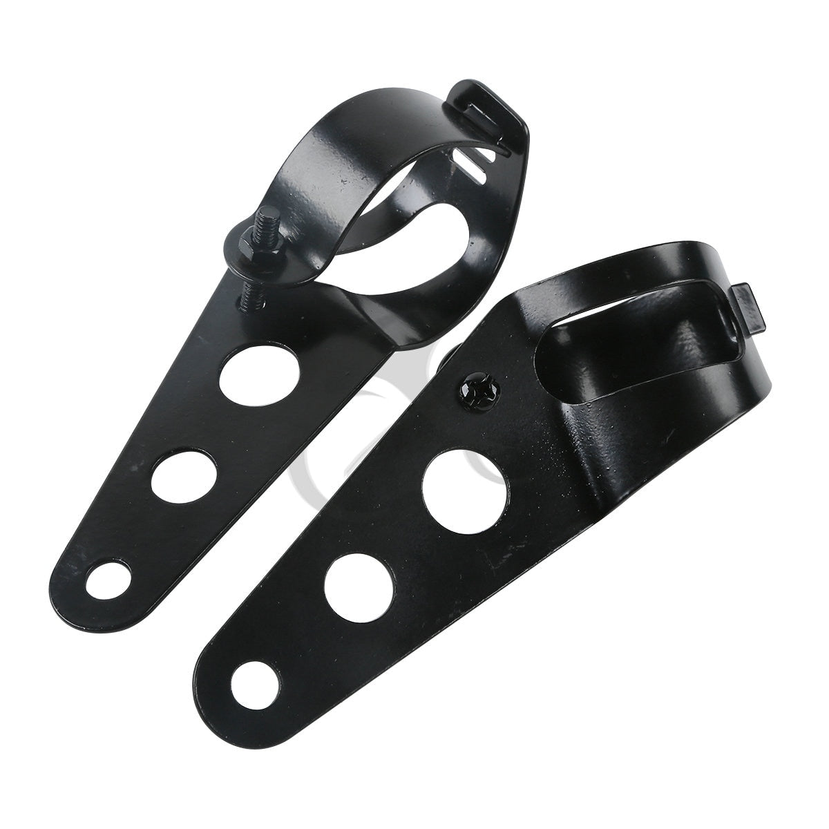 Voodoo Cycle House Custom Headlight Mount Bracket For Harley-Davidson & Custom Applications using 
35-43mm Fork Tubes