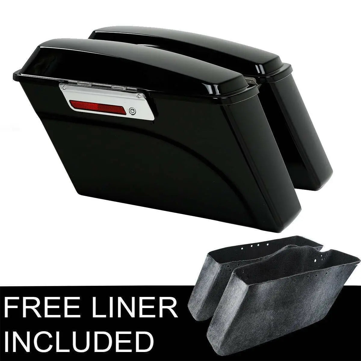 Voodoo Cycle House Saddlebags For Harley-Davidson Touring Models Road King Street Electra Glide 1994-2013