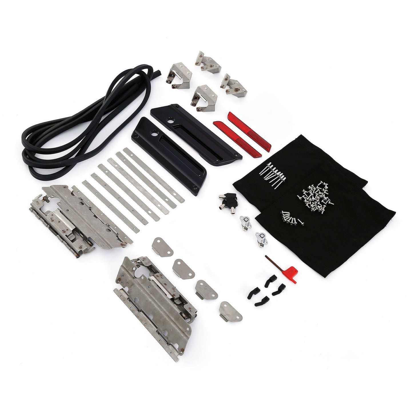 Voodoo Cycle House Complete Saddlebag Lid Installation Kit For Harley-Davidson Touring Models Road King Electra Glide 1993-2013