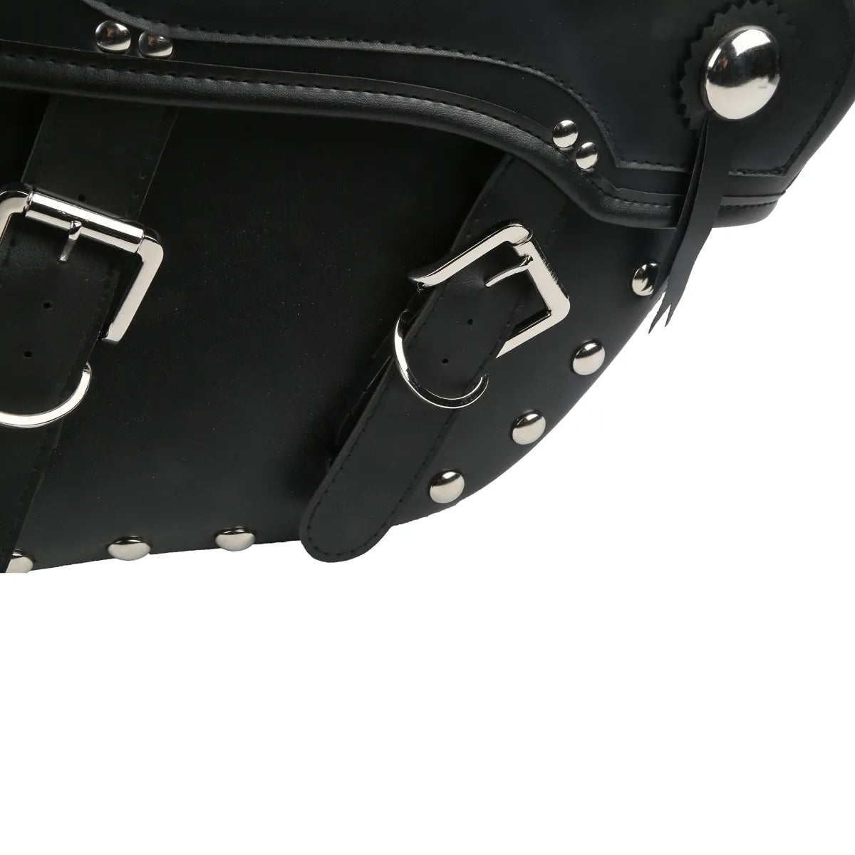 Voodoo Cycle House Custom Leather Saddlebags For Harley-Davidson & Custom Applications Dyna Street Bob FXDB 2008-2017 Sportster 1982-2018 Softail 1994-1999