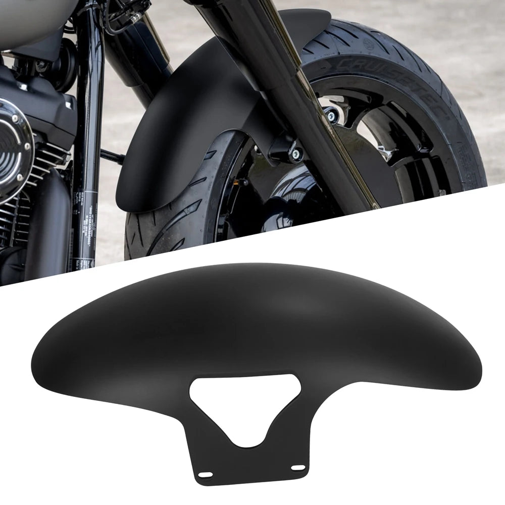 Voodoo Cycle House Custom Motorcycle Gloss Black Front Fender For Harley Softail M8 Fatboy FLFBS FLFB 2018-2022