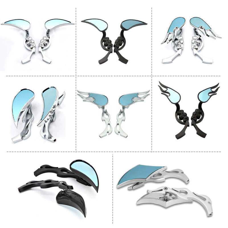 Voodoo Cycle House Custom Mirrors Chrome / Black