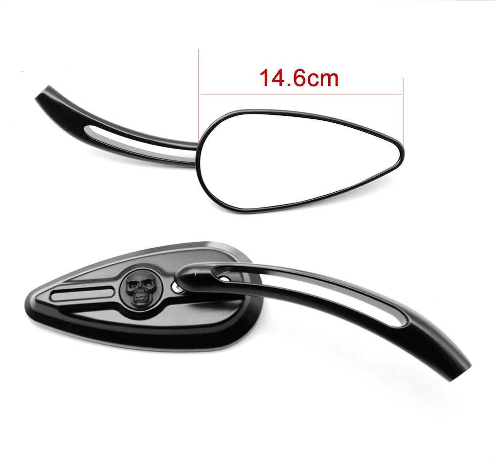 Voodoo Cycle House Custom Mirrors Chrome / Black