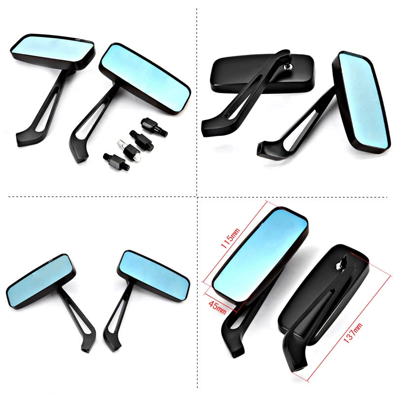 Voodoo Cycle House Custom Mirrors Chrome / Black