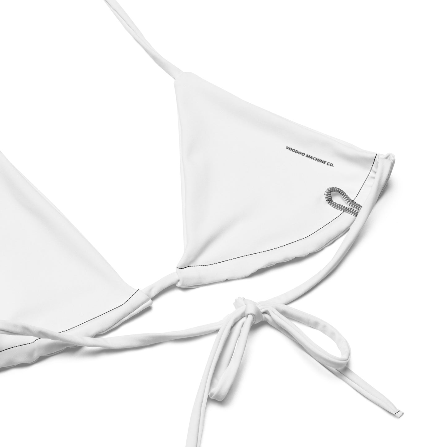 VOODOO MACHINE CO. All-over print recycled string bikini top