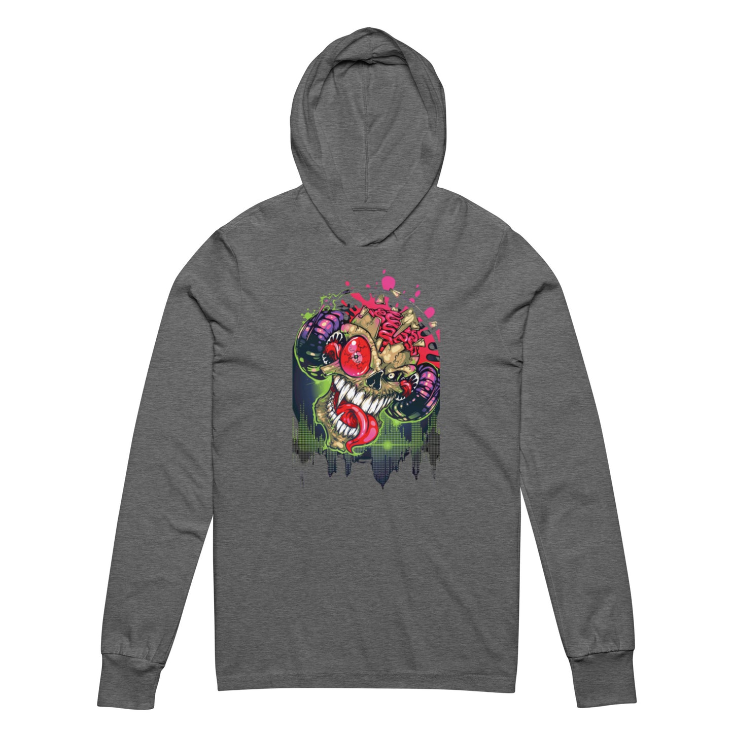 VOODOO MACHINE CO. Hooded long-sleeve tee