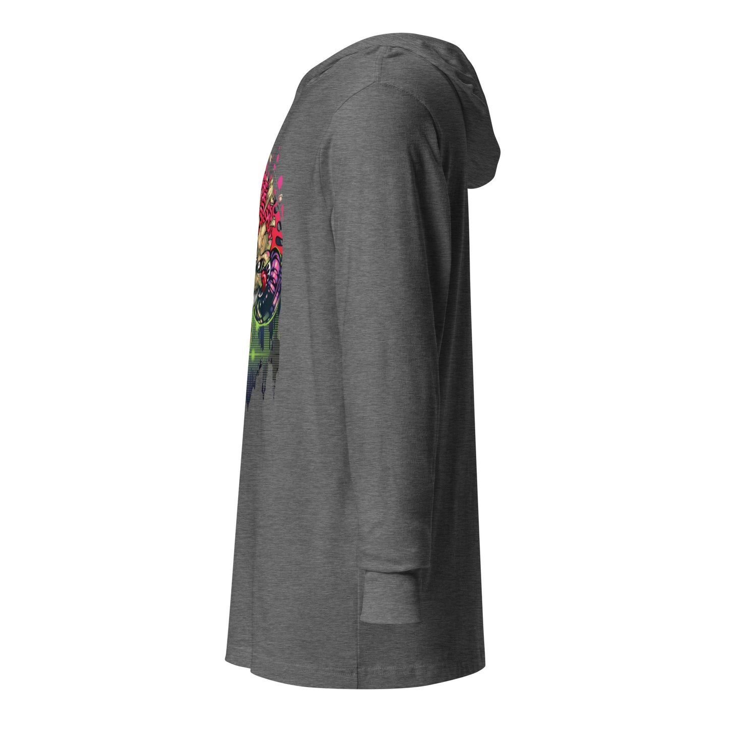 VOODOO MACHINE CO. Hooded long-sleeve tee
