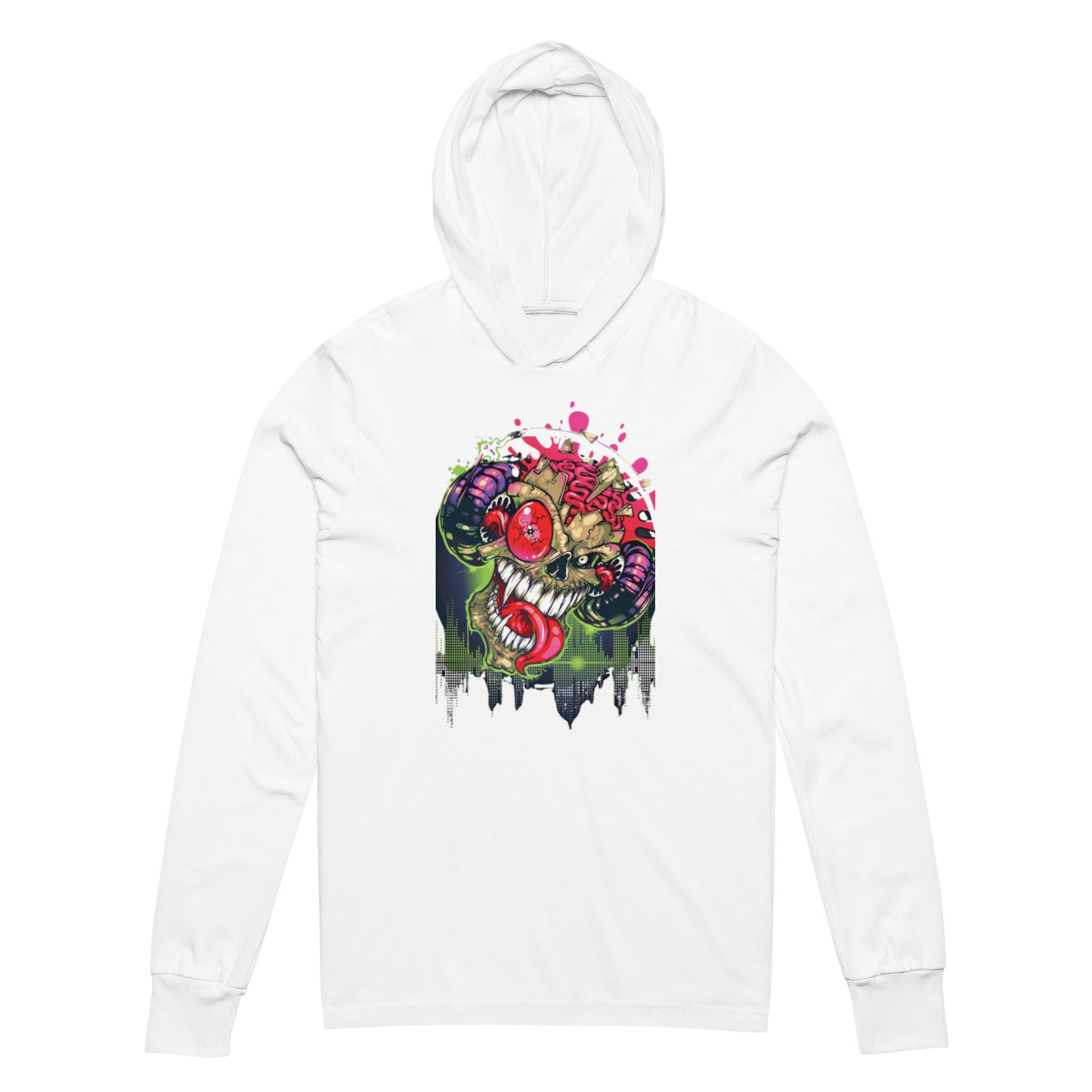 VOODOO MACHINE CO. Hooded long-sleeve tee