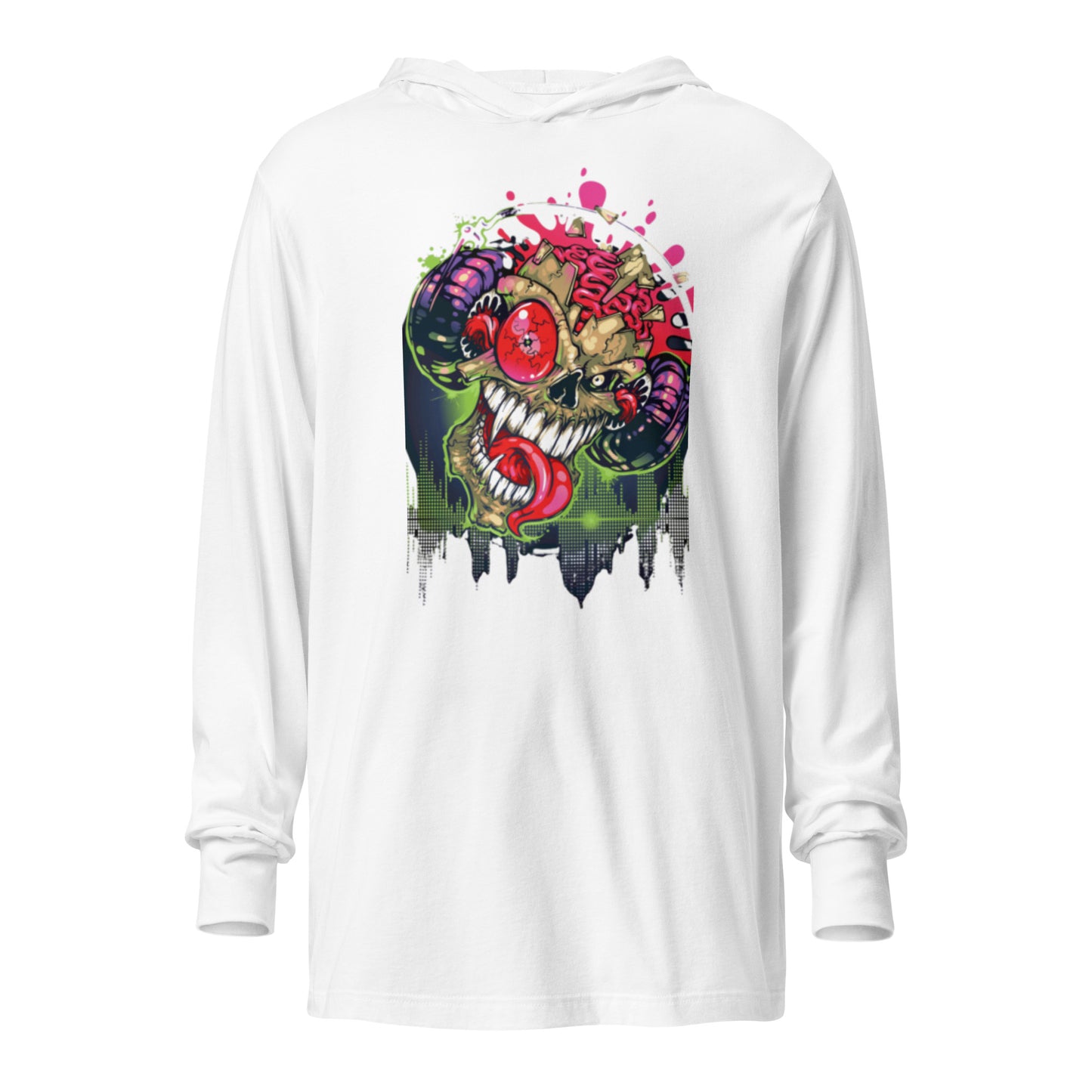 VOODOO MACHINE CO. Hooded long-sleeve tee