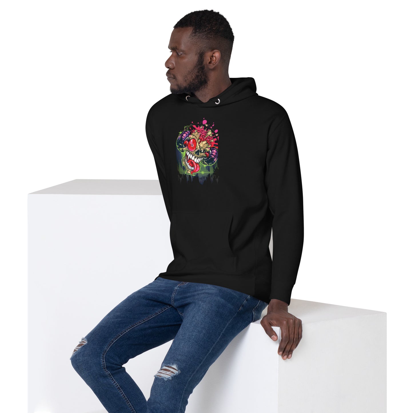VOODOO MACHINE CO. Hooded long-sleeve Unisex Hoodie