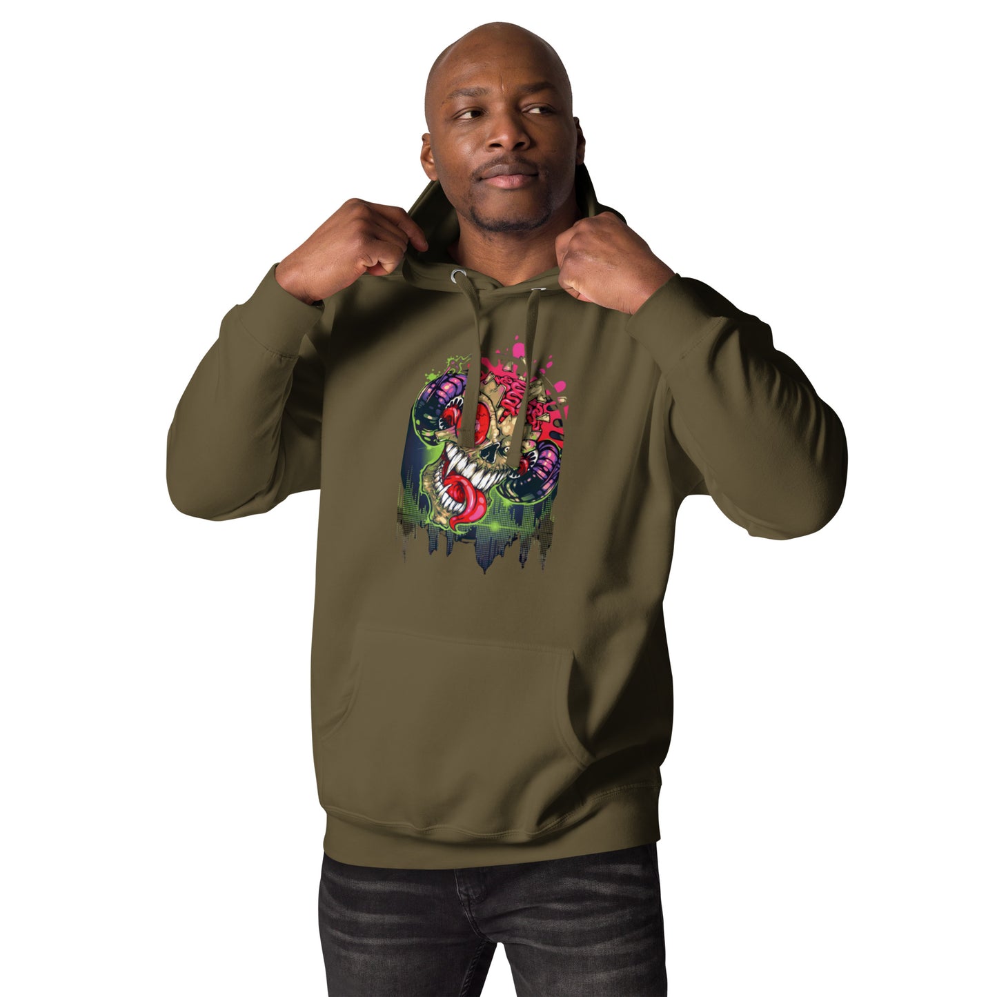 VOODOO MACHINE CO. Hooded long-sleeve Unisex Hoodie