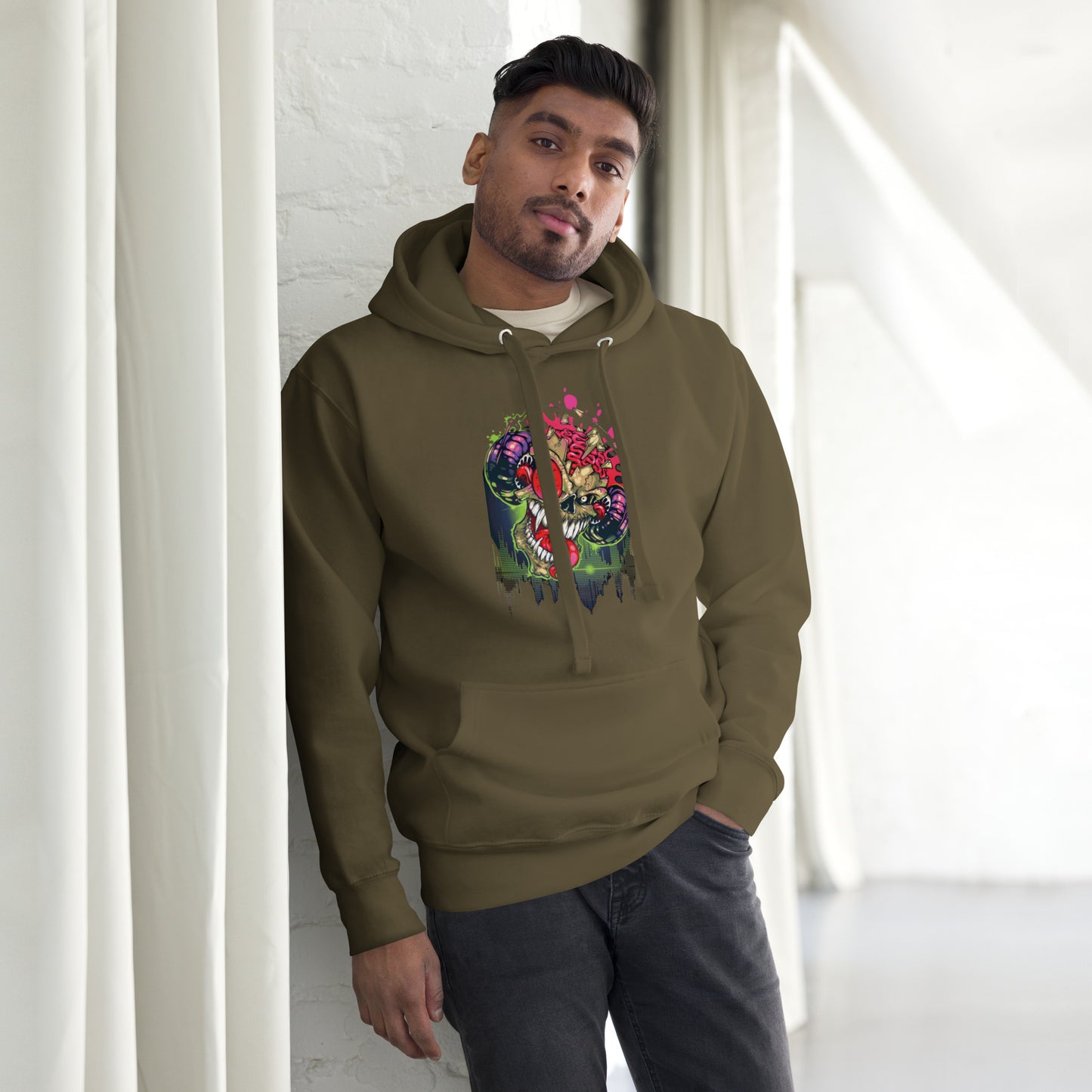 VOODOO MACHINE CO. Hooded long-sleeve Unisex Hoodie