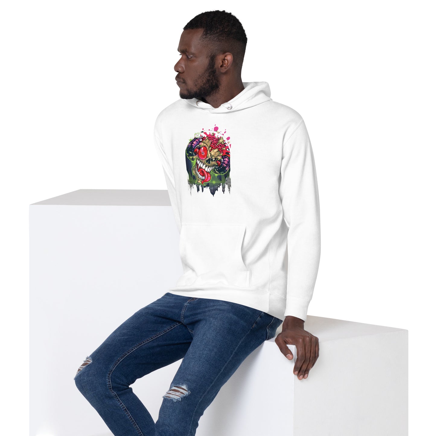 VOODOO MACHINE CO. Hooded long-sleeve Unisex Hoodie