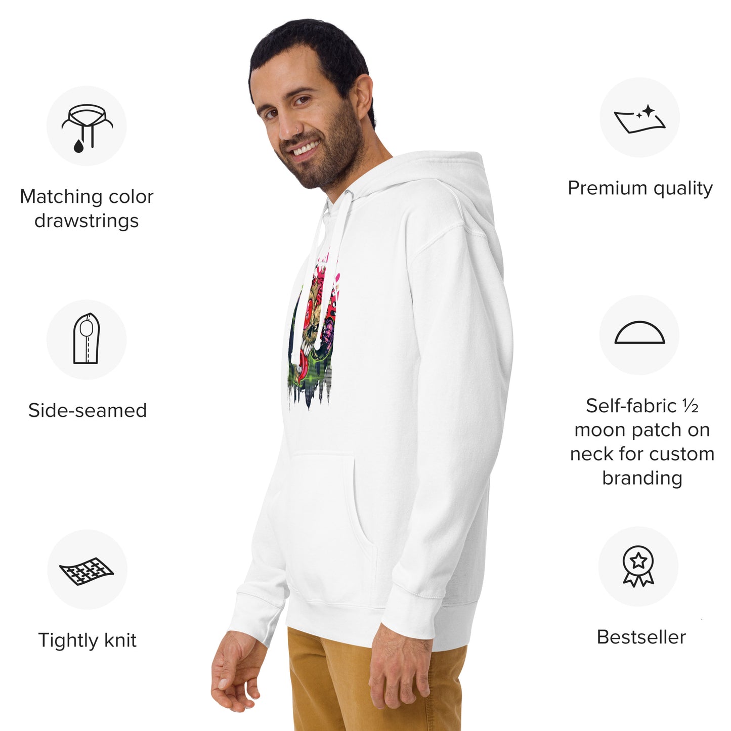 VOODOO MACHINE CO. Hooded long-sleeve Unisex Hoodie