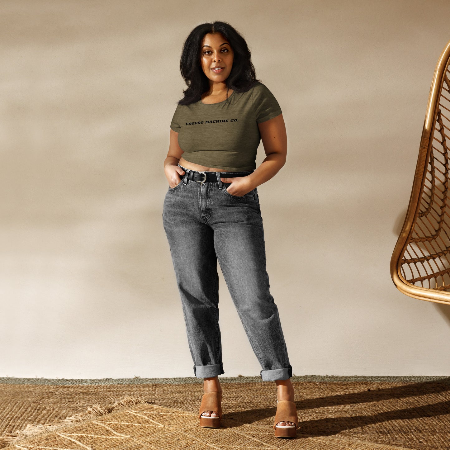 VOODOO MACHINE CO. Women’s Crop Tee
