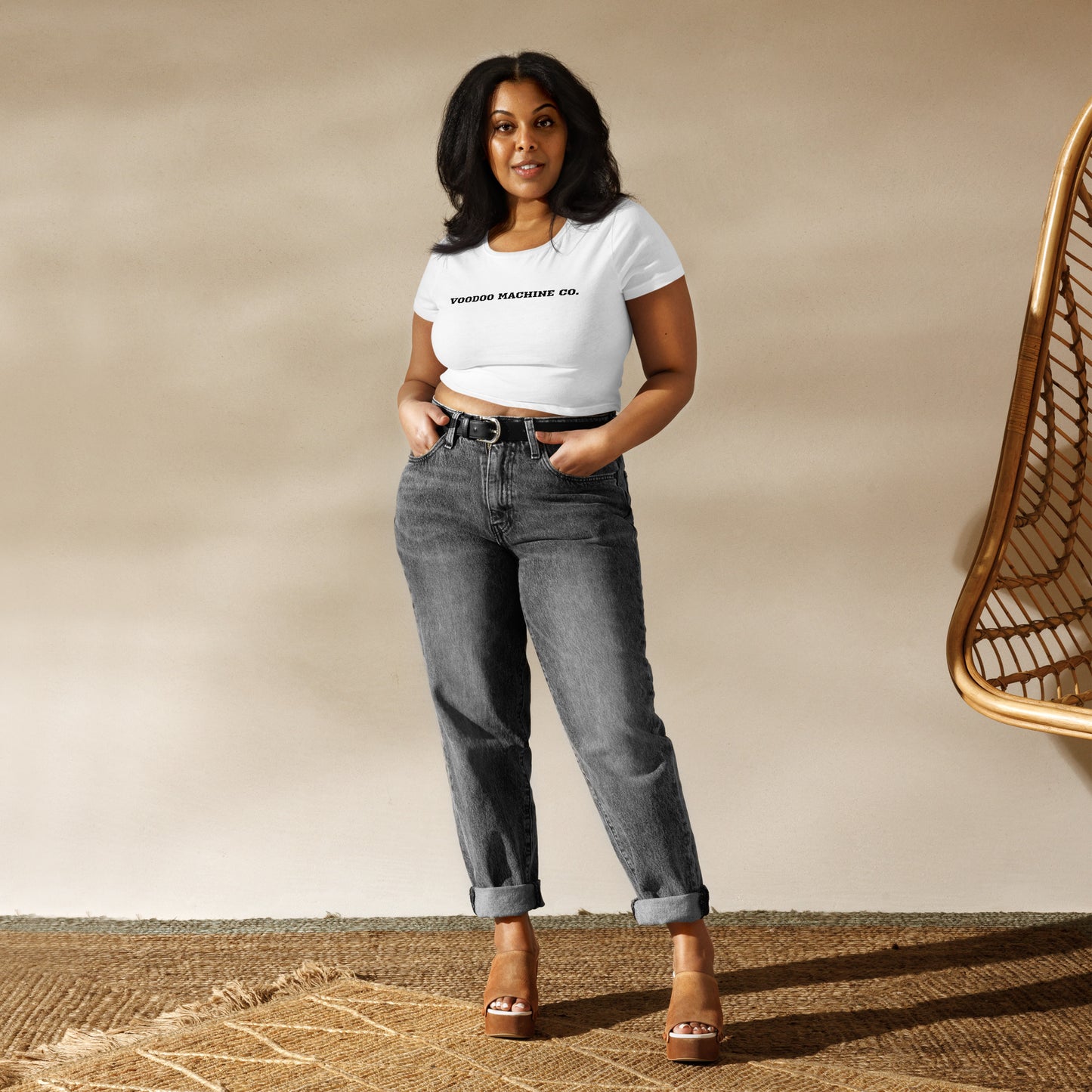 VOODOO MACHINE CO. Women’s Crop Tee