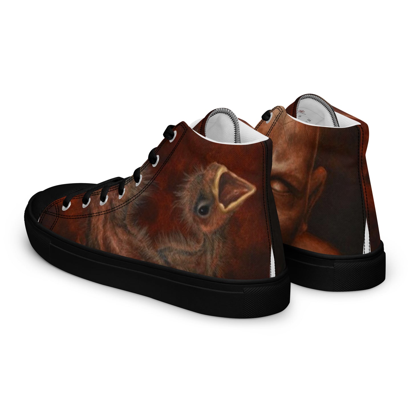BLACK CULT SOCIETY - BIRD BRAIN Women’s high top canvas shoes