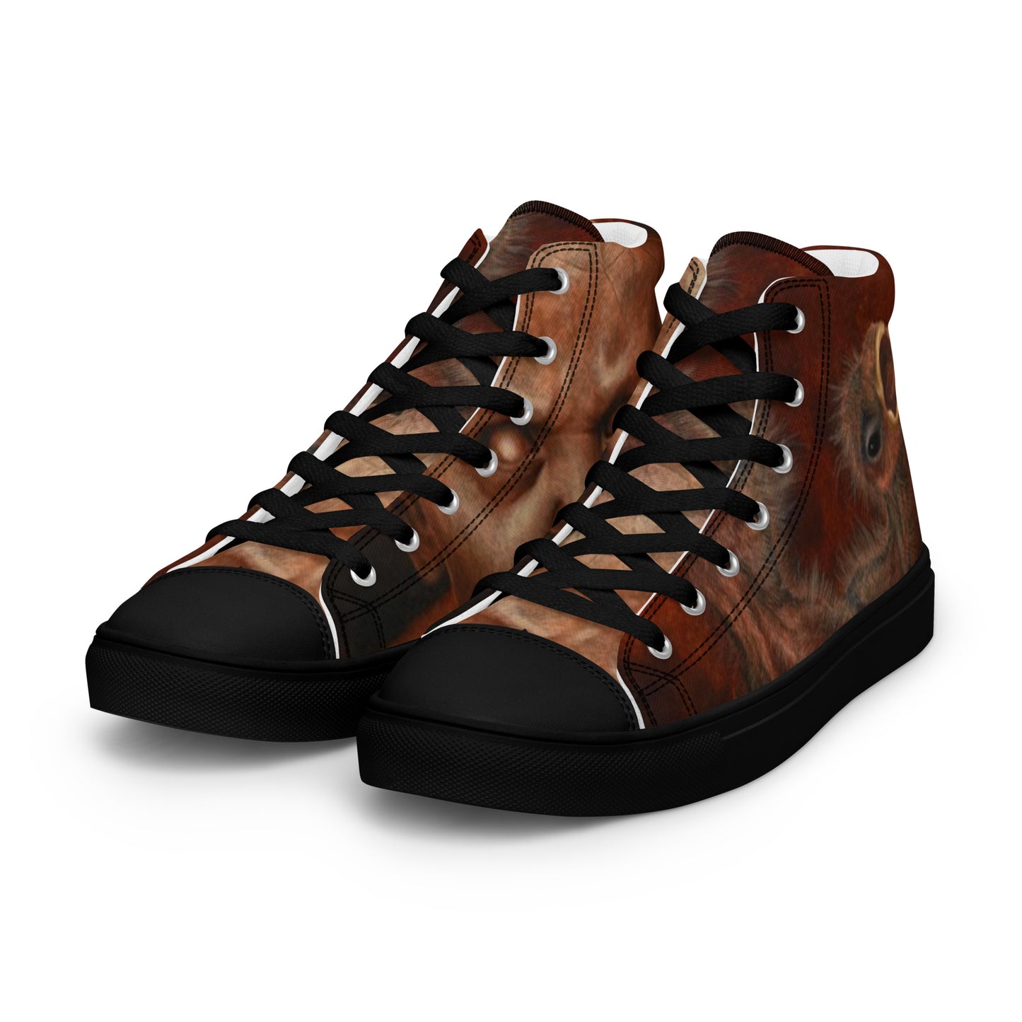 BLACK CULT SOCIETY - BIRD BRAIN Women’s high top canvas shoes