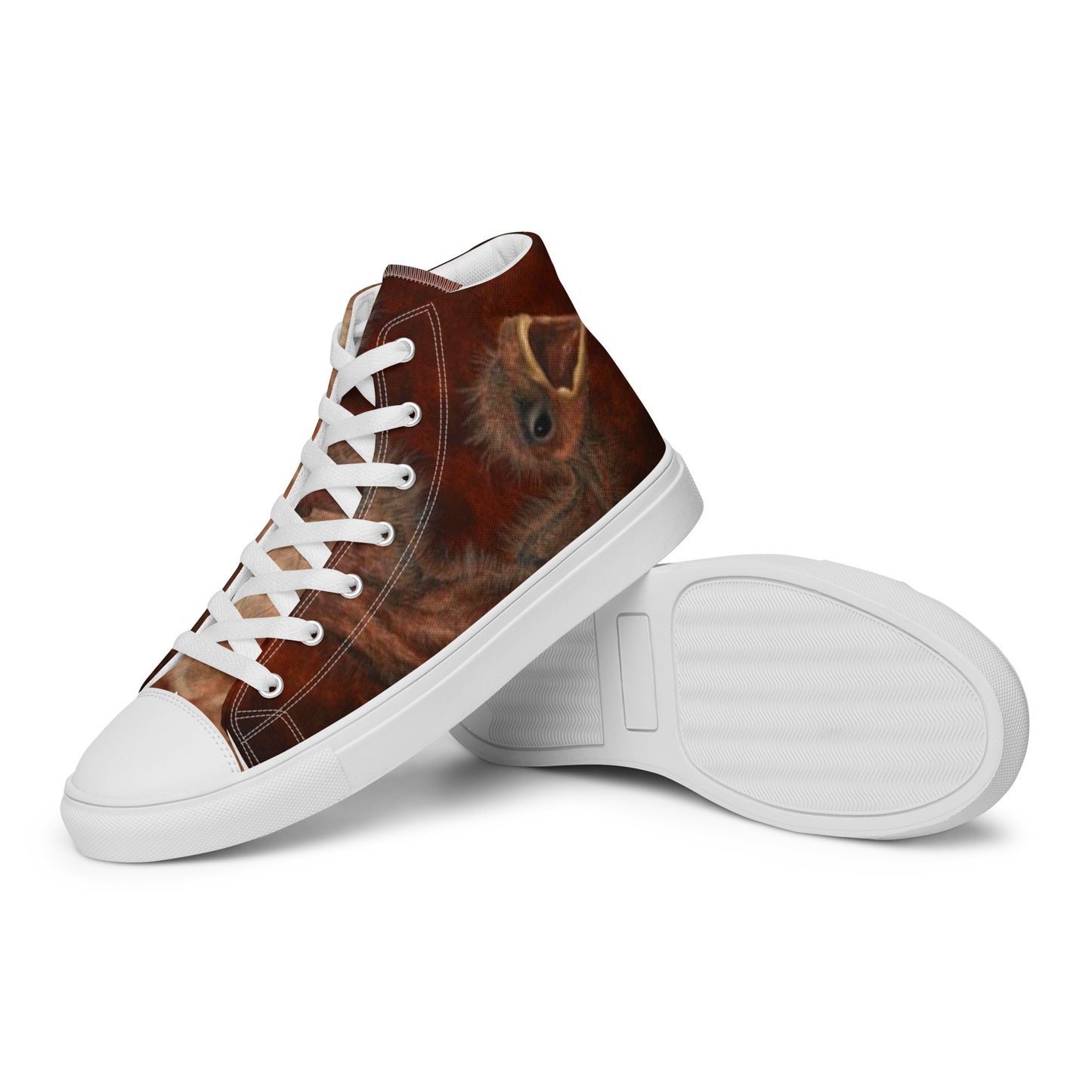 BLACK CULT SOCIETY - BIRD BRAIN Women’s high top canvas shoes