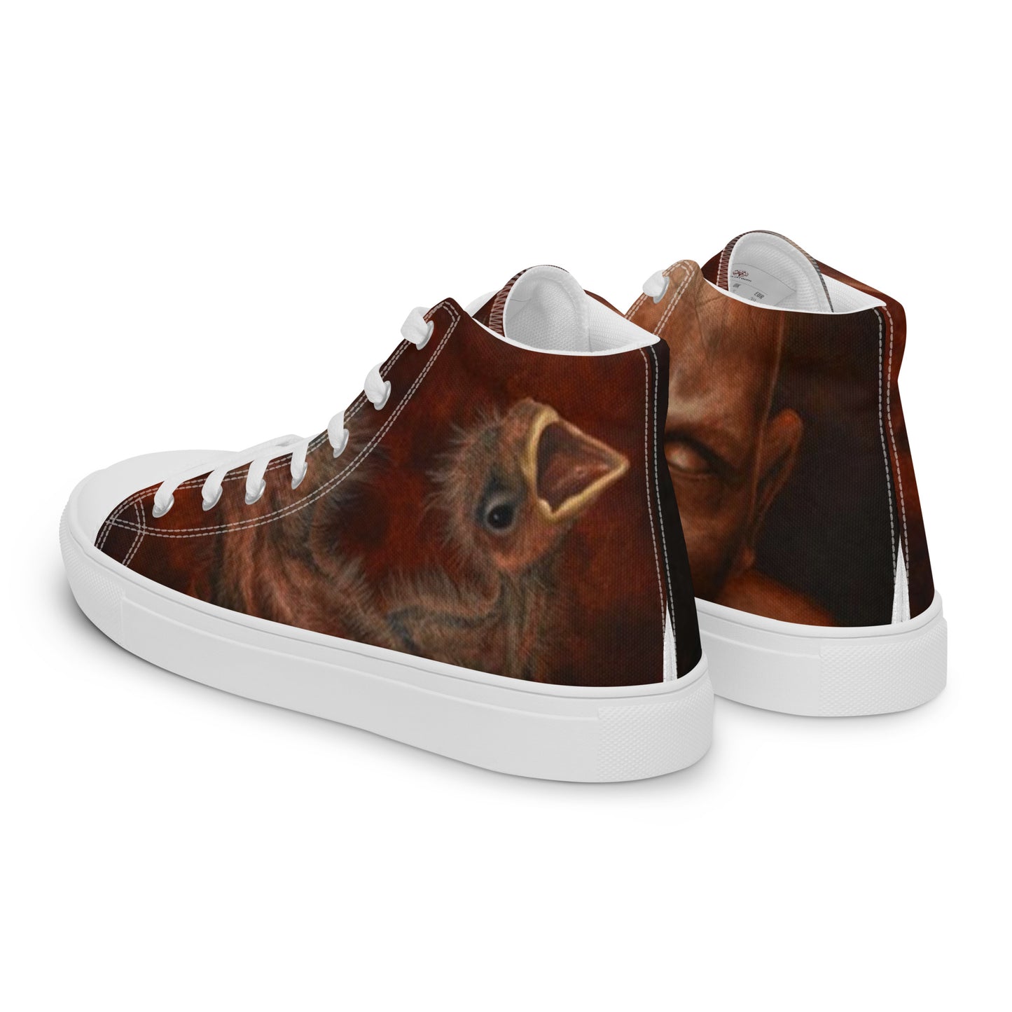 BLACK CULT SOCIETY - BIRD BRAIN Women’s high top canvas shoes