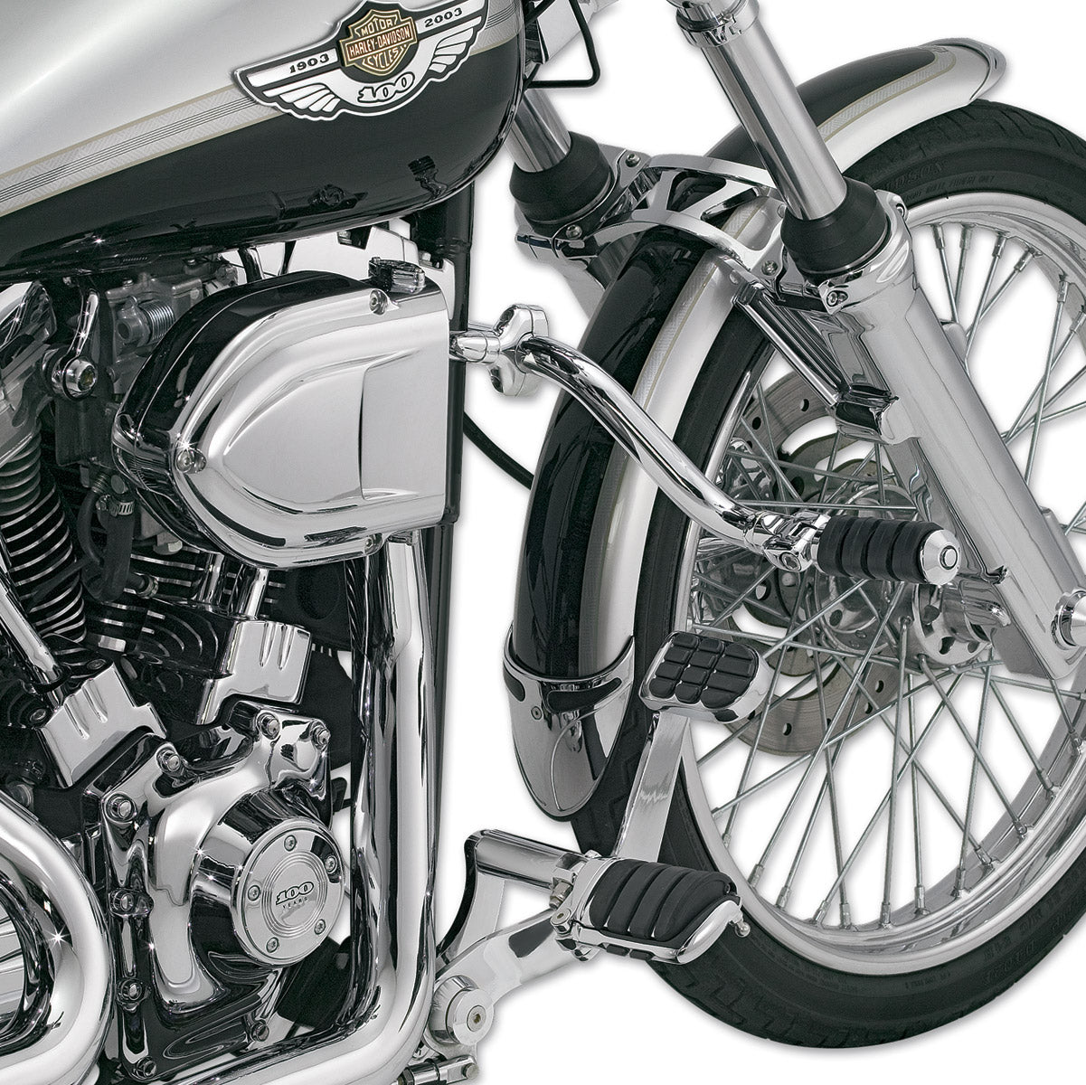 Custom Adjustable Chrome Mustache Bar