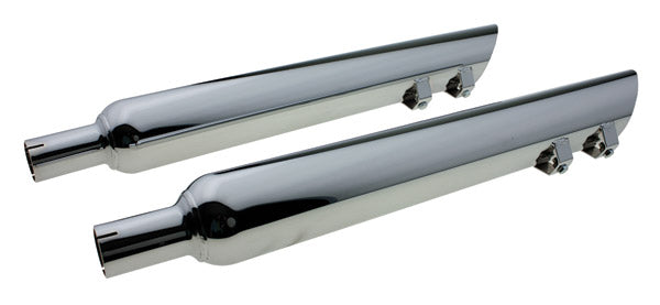 Chrome Harley-Davidson Angle Cut Chrome Slip-On Mufflers