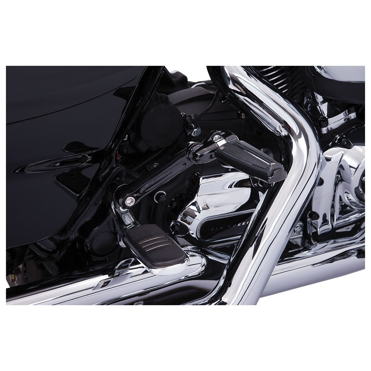Custom Black Adjustable Passenger Peg Mounts