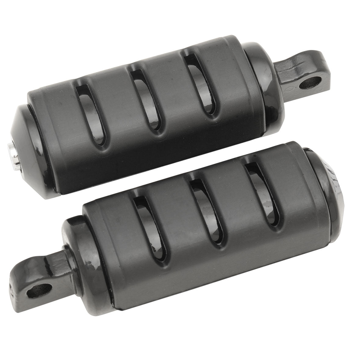 Gloss Black Harley-Davidson Footpegs with Adapter