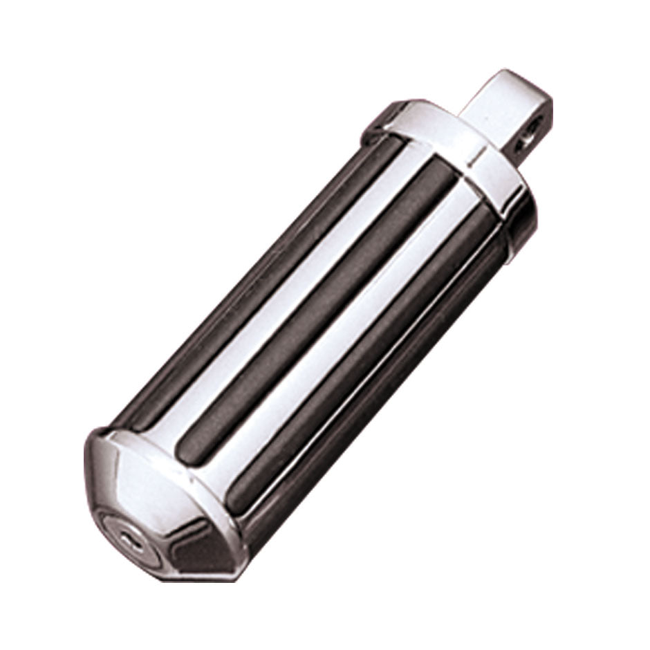 Custom Chrome Ribbed Harley-Davidson Footpegs