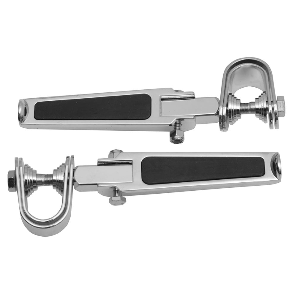 Custom Chrome Harley-Davidson Footpegs With Rubber Inlay