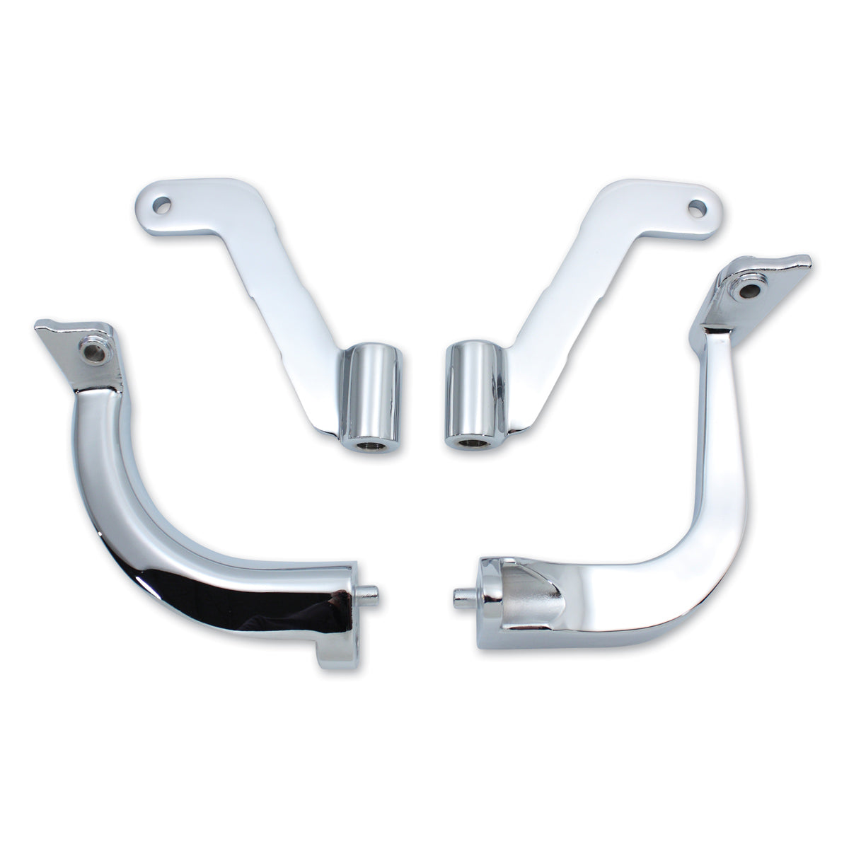 Chrome Stock Length Floorboard Mounting Kit