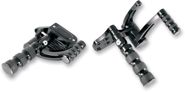 Custom Gloss Black Harley-Davidson and Custom Applications Forward Controls