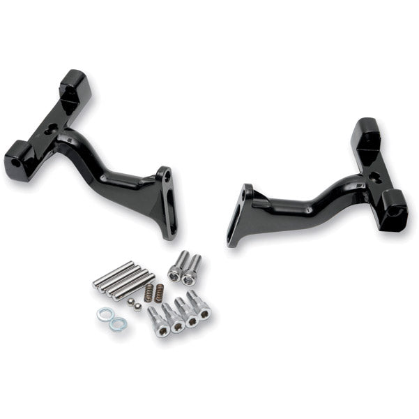Harley-Davidson Gloss Black Raised Passenger Floorboard Mounts