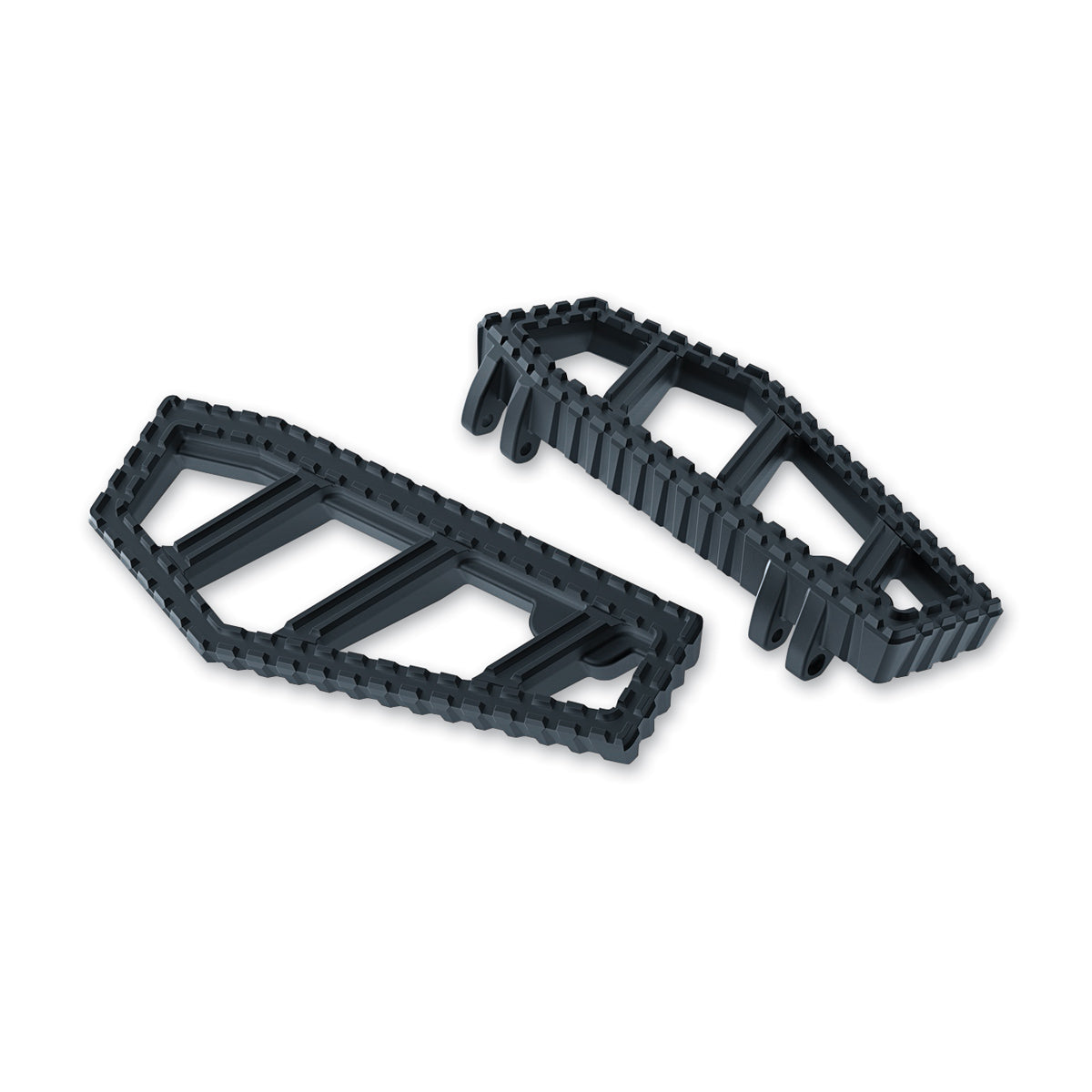 Custom Satin Black Harley-Davidson Floorboards