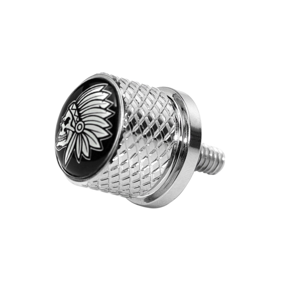 Voodoo Cycle House Custom Knurled Seat Bolts for Harley-Davidson and Custom Applications