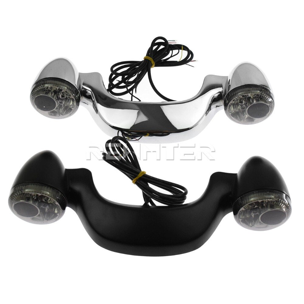 Rear Turn Signals / Brake Light & Mounting Bar For Harley-Davidson Touring Models
