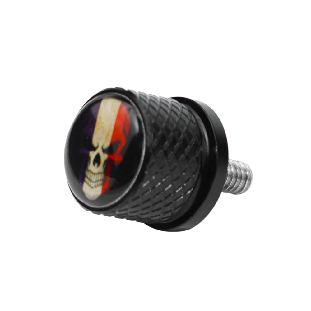 Voodoo Cycle House Custom Knurled Seat Bolts for Harley-Davidson and Custom Applications