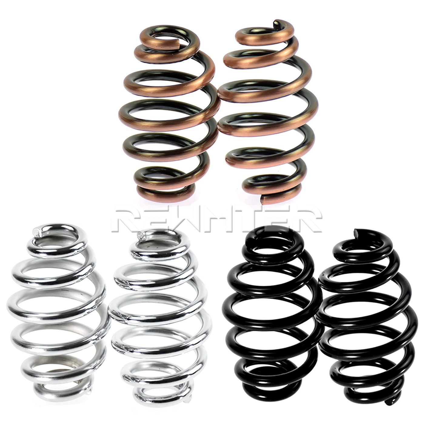 Universal Motorcycle Solo Seat Spring Mount Kit In Bronze / Black / Chrome Finishes