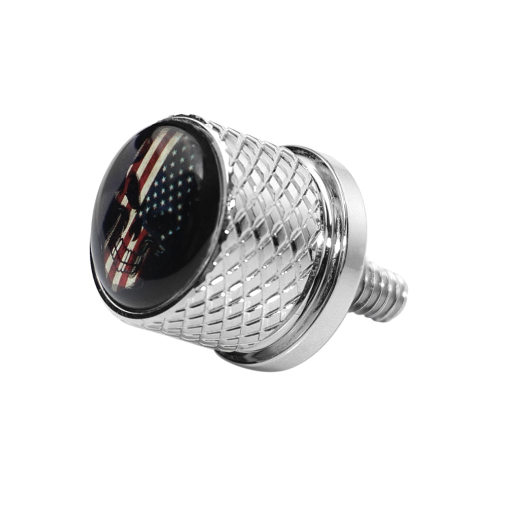 Voodoo Cycle House Custom Knurled Seat Bolts for Harley-Davidson and Custom Applications