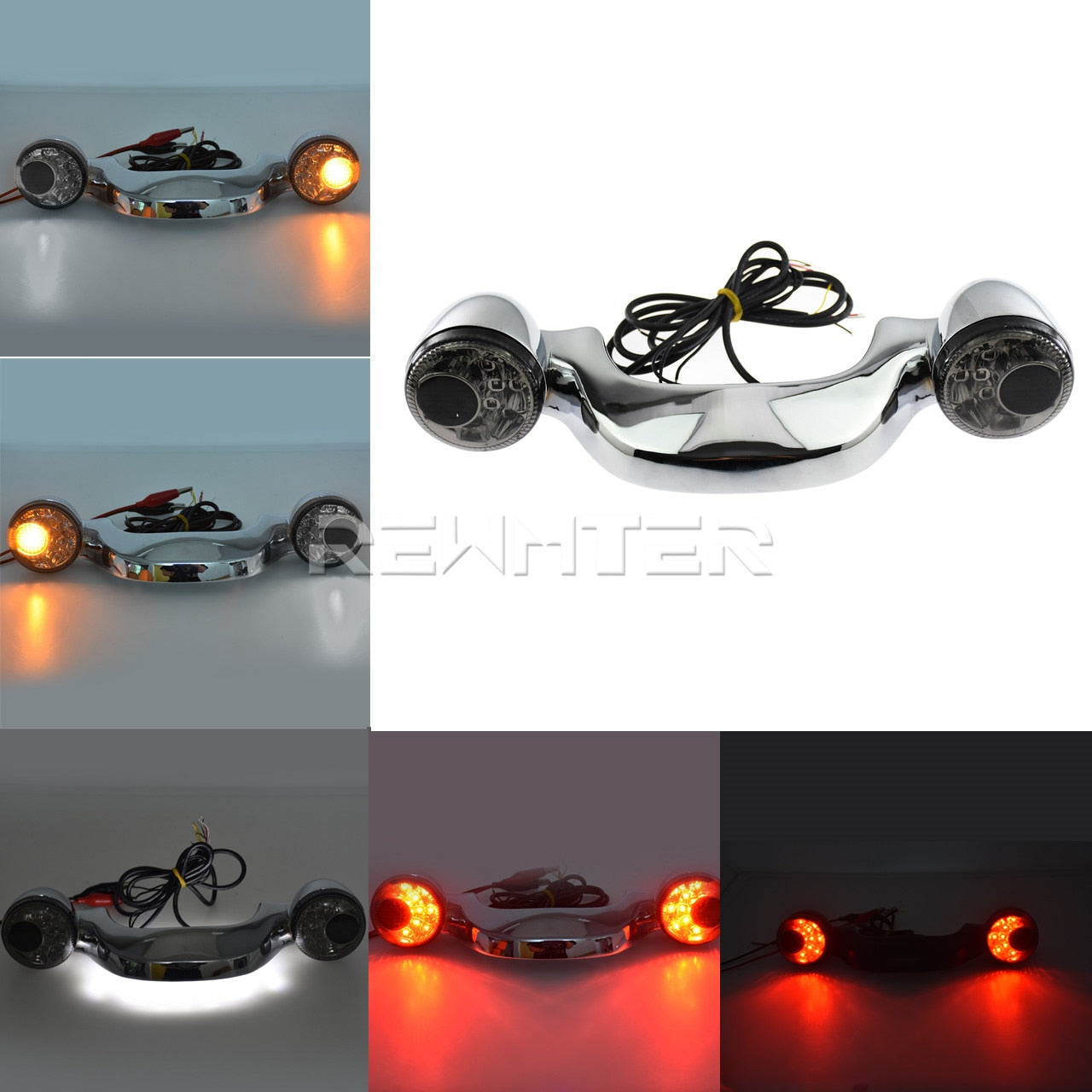 Rear Turn Signals / Brake Light & Mounting Bar For Harley-Davidson Touring Models