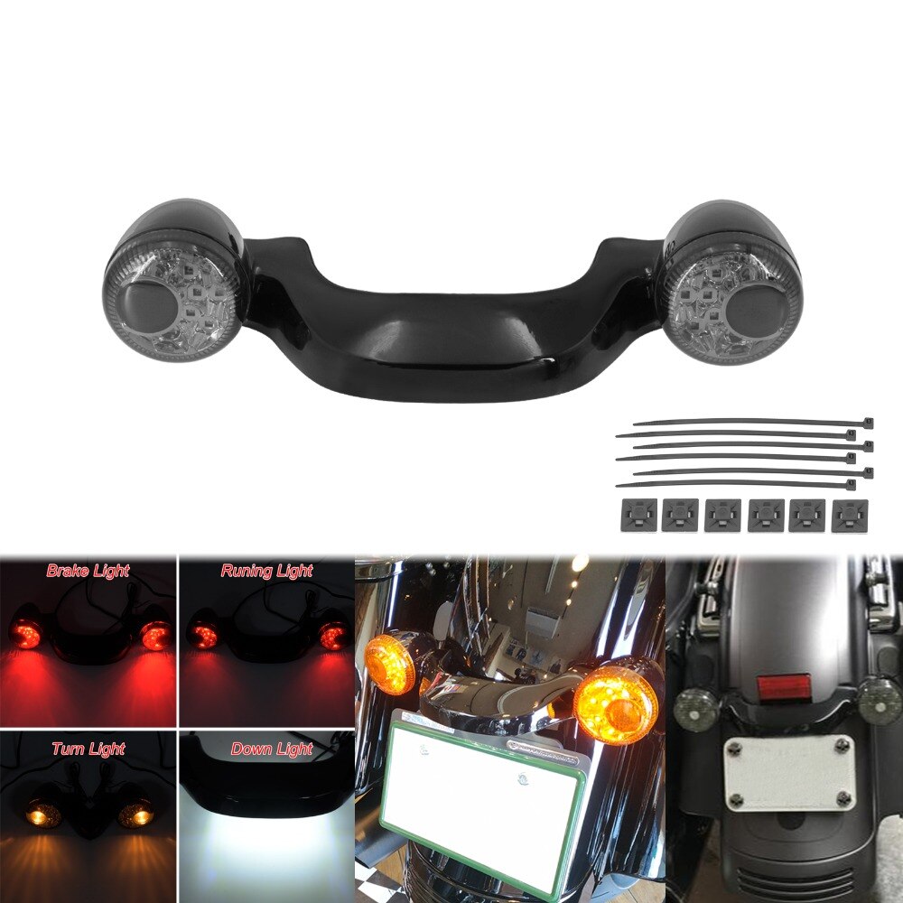 Rear Turn Signals / Brake Light & Mounting Bar For Harley-Davidson Touring Models