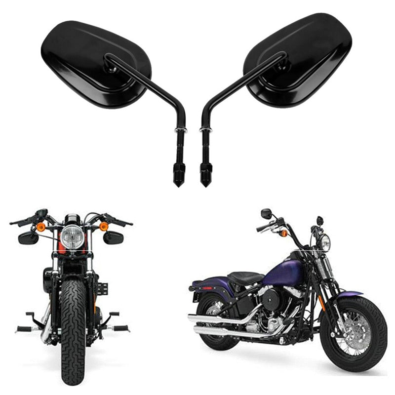 Voodoo Cycle House Mirrors For Harley-Davidson & Custom Applications