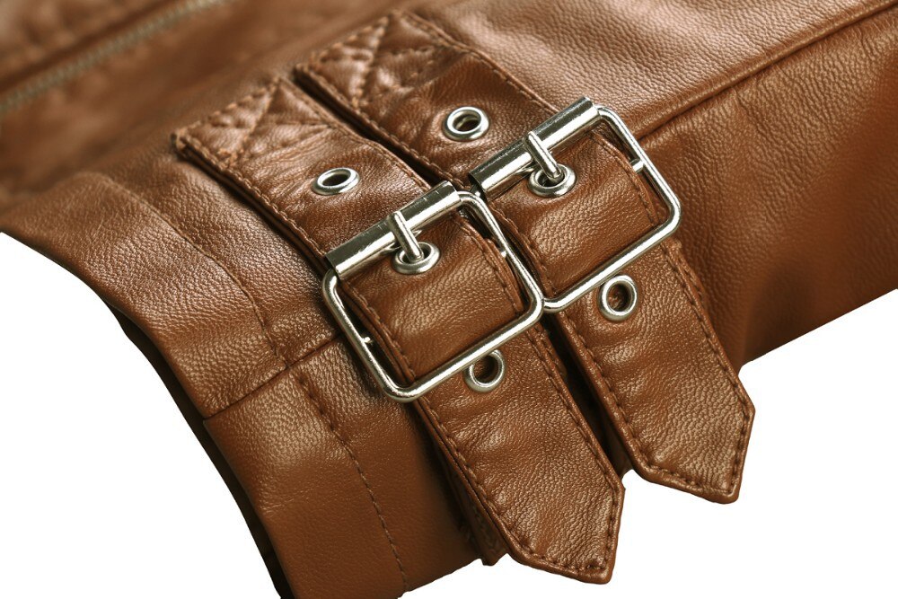Voodoo Machine Co. Women's Slim Fit Casual Faux Leather Jacket