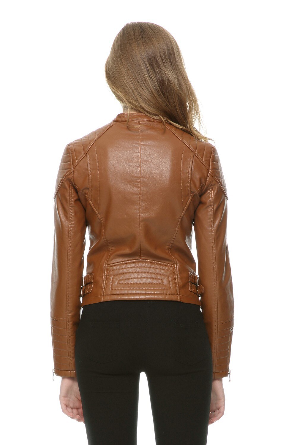 Voodoo Machine Co. Women's Slim Fit Casual Faux Leather Jacket