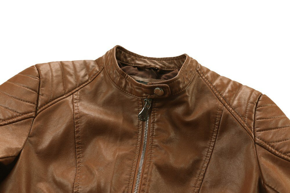 Voodoo Machine Co. Women's Slim Fit Casual Faux Leather Jacket